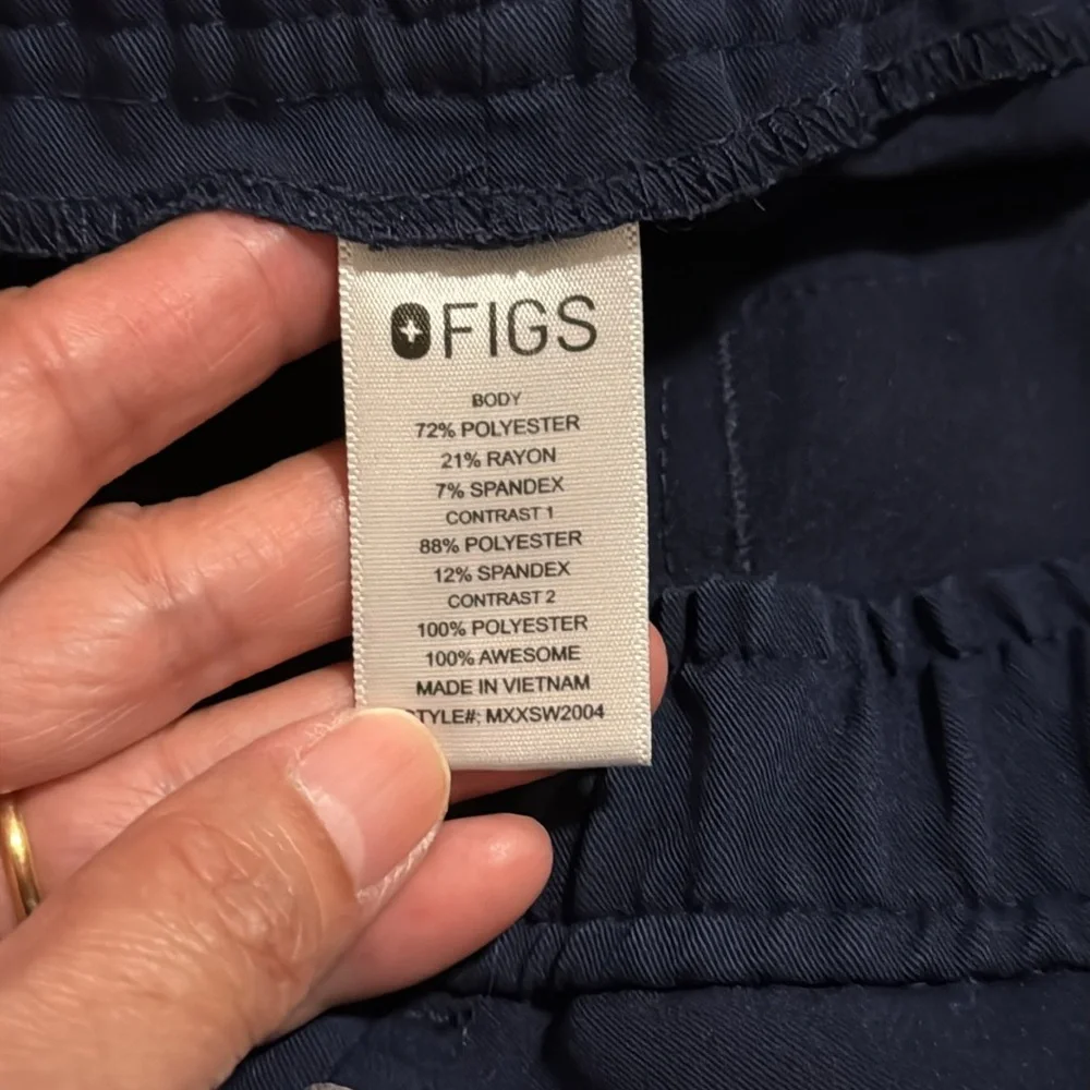 Figs Tansen Jogger Scrub Pants Slim 5-Pocket Navy-Small